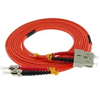 Stock ST to SC Multimode OM1 Fiber Optic Patch Cables