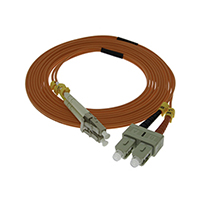 Stock LC to SC Multimode OM1 Fiber Optic Patch Cables