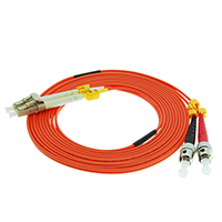 Stock LC to ST Multimode OM1 Fiber Optic Patch Cables