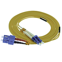 Stock LC to SC Singlemode Duplex Patch Cables