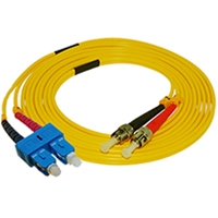 Stock ST to SC Singlemode Duplex Patch Cables