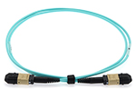 10 Meter 12 Fiber Stock Senko MPO Multimode OM4 - 50/125 Fiber Optic Cable - Female/Female Method A - Straight Through