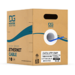 Cat 6 UTP Solid 23AWG 600MHz Plenum Rated (CMP) Ethernet Cable 250 Ft by DG Network Solutions