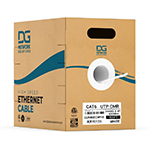 Cat 6 UTP Solid 24AWG 600MHz Riser Rated (CMR) Ethernet Cable with Spline 250 Ft by DG Network Solutions