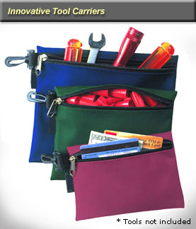 3 Multi-Purpose Zippered Clip-On Bags