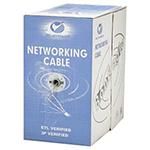 Cat 5E Unshielded (UTP) Stranded Conductor 24 AWG 100MHz CM PVC Ethernet Cable 1000 Ft