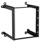 Kendall Howard Open Frame Wall Mount 12U Network Rack - 18 Inch Depth