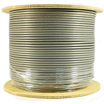 Cat 5E 350 Shielded (STP), PVC,  Riser rated (CMR), Solid Cond. Cable - 1000 Ft by ABA Elite
