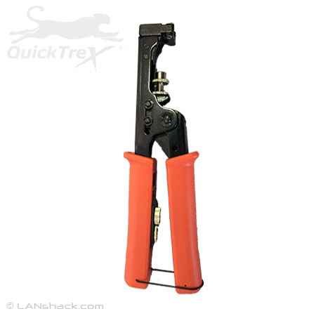 QuickTreX® Compression Connector Crimper Tool for F-Type Coax, RCA, and BNC