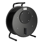 Schill HT 482 Classic Steel Cable Reel w/ Cover Plate for Self Tooling and Feed-Through Hole, Grommet, and Clamp in Core for Cable Entry