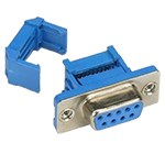 DB9 Female IDC Connector with Metal Shell 9 Pin