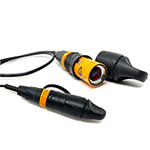 12 Fiber Singlemode Custom Tactical Fiber Optic Patch Cable with Neutrik OpticalCON MTP (Female/Female - Method A) Lite Waterproof IP65 Rated Connectors - Made in the USA by QuickTreX®