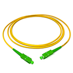 Custom Armored Indoor Plenum Rated Singlemode 9/125 Premium Simplex Fiber Optic Patch Cable with Corning® Glass - Made in the USA by QuickTreX®