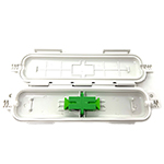 1 Adapter (1 - 2 Fiber) Waterproof Indoor / Outdoor Mini Fiber Optic Termination Box by QuickTreX®