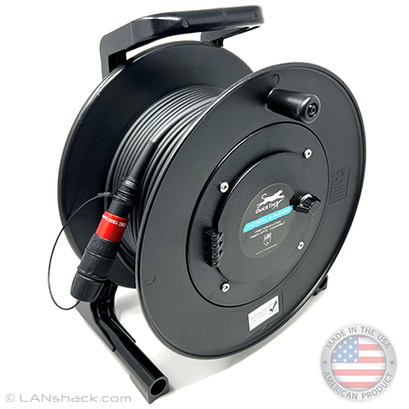 Hyper Tough 4-Outlet 25ft 16AWG Extension Cord Indoor Cord Reel