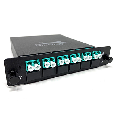 MTP&reg; 12 Fiber (1 X 12 MTP Male) to 12 LC (6 Duplex Adapters) Multimode OM4