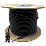 1 Fiber Singlemode HFOC OptiTap Preconnectorized Corning Altos Outdoor (OSP) Loose Tube Fiber Optic Cable Assembly with Weatherproof IP68 Rated Connectors - Custom Made in USA by QuickTreX®