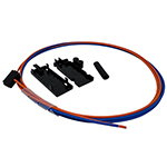 QuickTreX&reg; 2 Fiber (1 Meter) 2mm Diameter Fiber Optic Fan-Out / Breakout Kit - TIA Color Coded - Protects and Transitions 250um Bare Fiber to 2mm Buffer Tubes