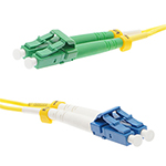 Stock 2 meter LC UPC to LC APC Singlemode Duplex Fiber Optic Patch Cable