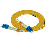 Stock 8 meter LC UPC to LC UPC Singlemode Duplex Fiber Optic Patch Cable