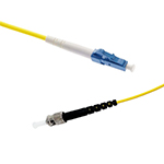 Stock 3 meter to LC UPC to ST UPC Singlemode Simplex Fiber Optic Patch Cable