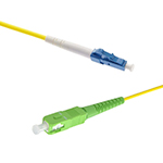 Stock 6 meter to LC UPC to SC APC Singlemode Simplex Fiber Optic Patch Cable
