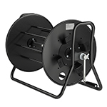 Schill SK 4602 Professional Stage Cable Reel w/ Handles, Axle Support on Both Sides, Auxiliary Spool w/ Velcro Strap, Feed-Through Hole for Cable Entry, and Heavy Duty Hand Crank