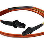 MTRJ (equip.) to MTRJ Plenum Rated Multimode OM2 50/125 Mode Conditioning Cable with Corning® Glass - Made in the USA by QuickTreX®
