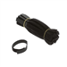 6 Inch Hook and Loop Cable Ties 1/2 Inch Wide Adjustable Reusable Nylon Wrap Straps Black 50 Pack