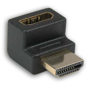 HDMI Male to Female 90 Degree Gold Plated Adapter