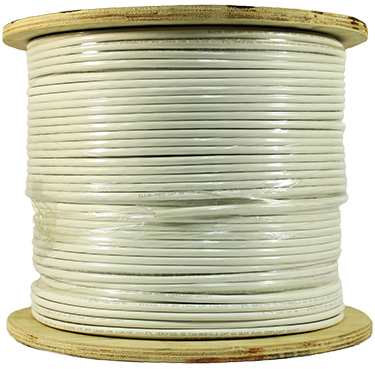 Cat 6A 10GS Shielded (FTP), Plenum rated (CMP), Solid Cond. Cable - 1000 Ft by ABA Elite