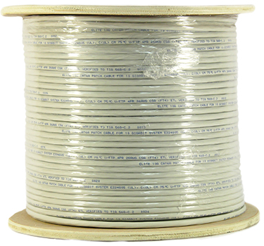 Cat 6A 10GS Shielded (FTP), (CM), Stranded Cond. Cable - 1000 Ft by ABA Elite