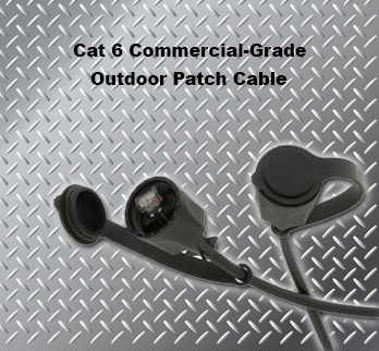 25 Ft Cat 6 Commercial-Grade Outdoor Patch Cable