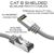 6 Inch Cat 8 Shielded Slimline 26AWG 40G Ethernet Patch Cable