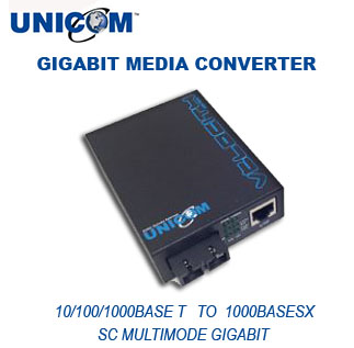 VELOCITY™ 10/100/1000BaseT to 1000BaseSX SC Multimode Gigabit Converter