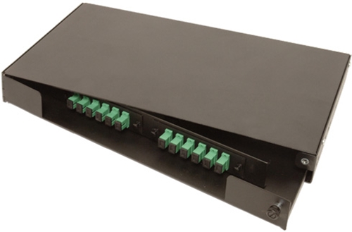 2 Panel (1U) Rack Mount Termination Box Enclosure LGX Chassis by Multilink®