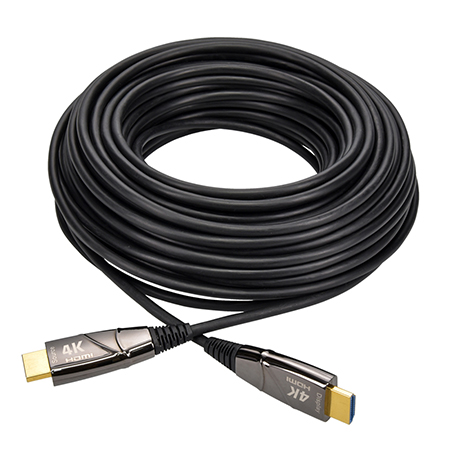 75 FT (AOC) Active Optical HDMI Cable - 4K / 60Hz 18Gbps - LSZH Jacket - Male to Male