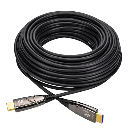 30 FT eARC (AOC) Active Optical HDMI Cable - 8K / 60Hz 48Gbps - LSZH Jacket - Male to Male