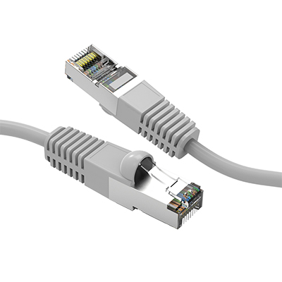 2 Ft Cat 5E Shielded Stock Patch Cable