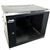 QuickTreX Fixed Wall Mount 9U Network / Server Cabinet with Strengthened Glass Door - 19 Inch Wide and 17 Inch Depth - 10-32 Tapped and M6 Cage Nut Rails