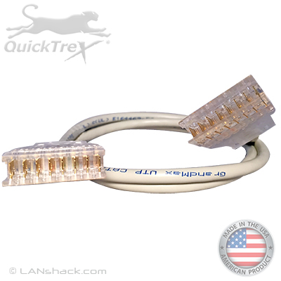 1 Ft 110 to 110 Cat 5E Custom Patch Cable