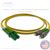 LC APC to FC APC Plenum Rated Singemode 9/125 Premium Custom Duplex Fiber Optic Patch Cable