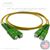 SC APC to SC APC Plenum Rated Singemode 9/125 Premium Custom Duplex Fiber Optic Patch Cable