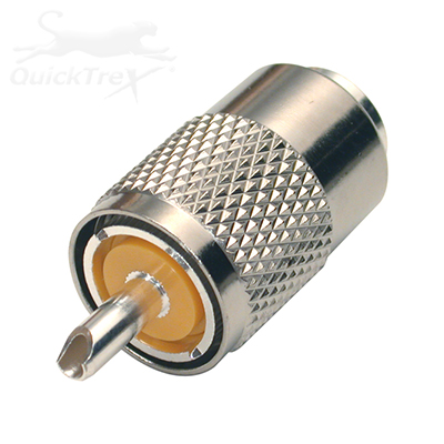 UHF Male Solder Connector by QuickTrex For Cables: LMR-195, LMR-200LLPX, RG-58, Belden 7806A