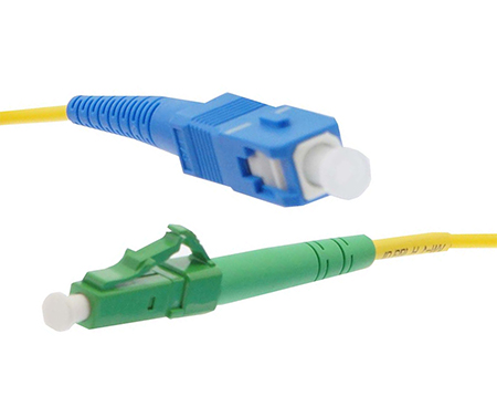 1 meter to LC APC to SC UPC Singlemode Simplex Patch Cable