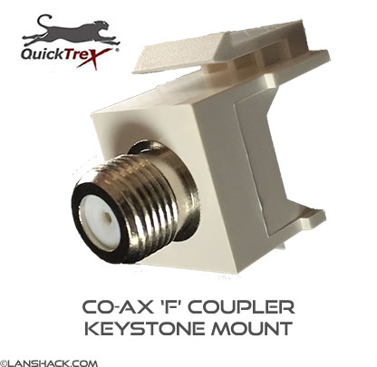 QuickTreX® Co-ax 'F' Coupler Keystone Mount 