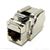 Premium Cat 6A Shielded 10 GIG Rated Keystone Jack - 90 Degree Punch Down - TAA Compliant - RoHS Compliant and UL Listed