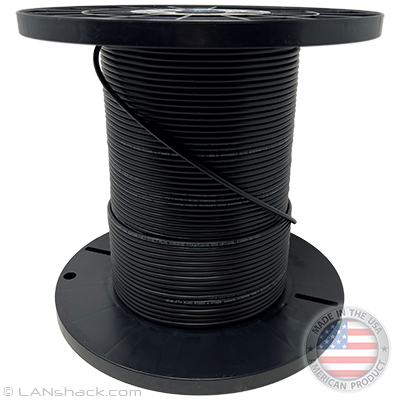 6 Strand Indoor/Outdoor Plenum Rated Singlemode Fiber Optic Cable by the Foot with Corning® Glass - Made in the USA