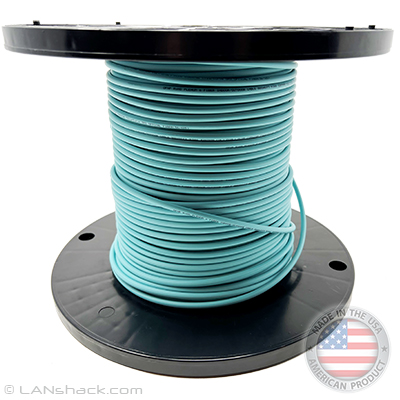 12 Strand Indoor Plenum Rated Multimode 10/40/100 GIG OM4 50/125 Fiber Optic Cable by the Foot with Corning® Glass - Made in the USA