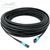 Stock Indoor/Outdoor 30 Meter 12 Fiber (1 X 12) MPO Female to MPO Female Multimode 10/40/100 GIG OM4 50/125 LSZH Rated Fiber Optic Trunk Cable - Method B (Fully Flipped) by QuickTreX